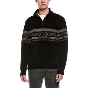 Point Zero Mens  Semi Fit 1/4-Zip Mock Neck Sweater